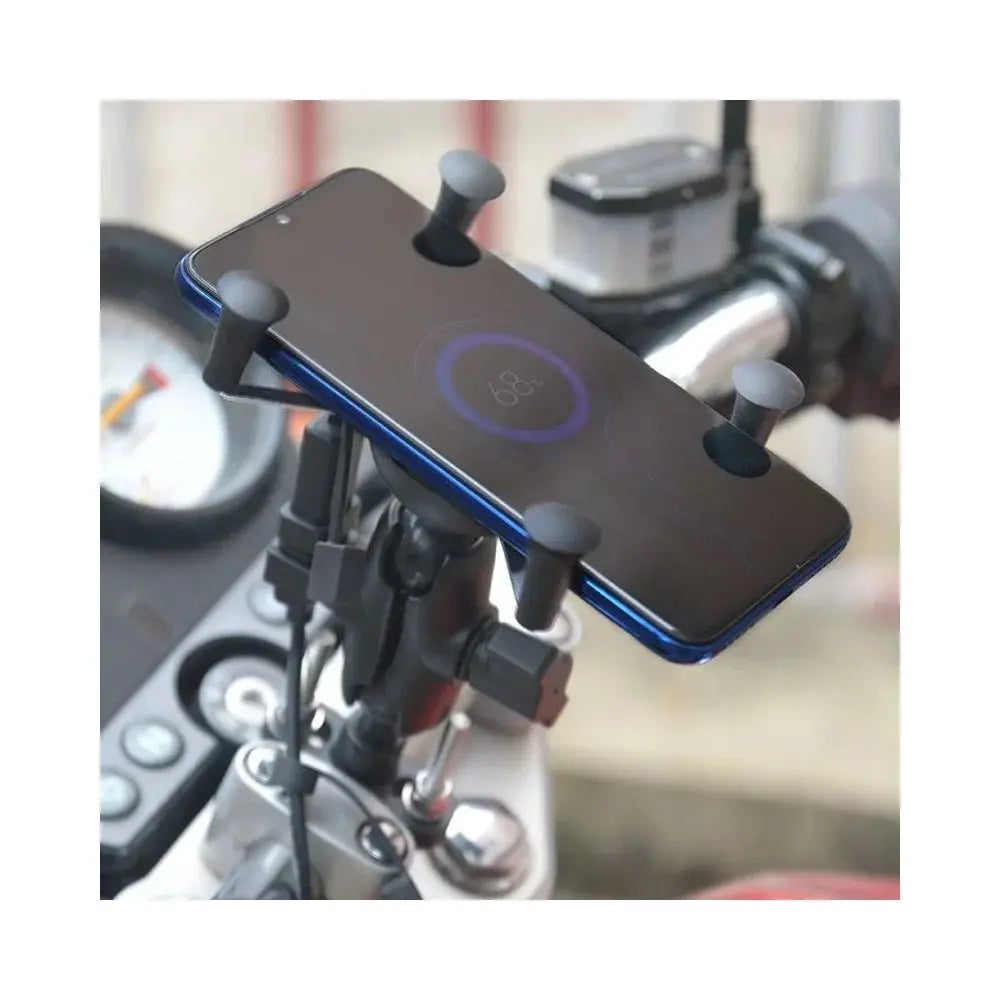 Ubikha support de smartphone en X avec chargeur Qi - EdTools