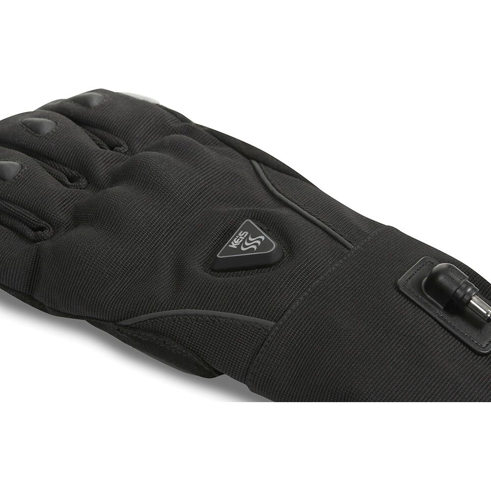 Keis gants de moto chauffants G701S 'Shorty' textile collé - EdTools